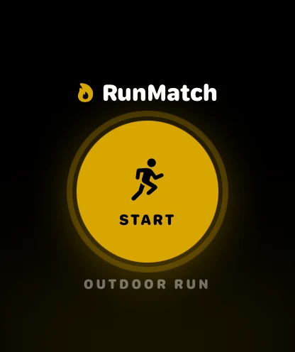 RunMatch Apple Watch app ready to start an outdoor run